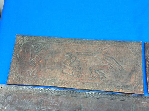 5 Vintage Tooled Leather Strips ~ ATTN Artisan ~ Handbag, Purse, RePurp ~ Mexico - Picture 2 of 24