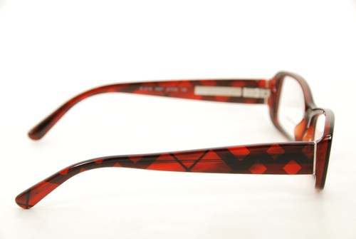 Raro Auténtico Burberry B 2119 3337 51mm Rojo Cuadros Marcos Gafas Italia - Imagen 6 de 12