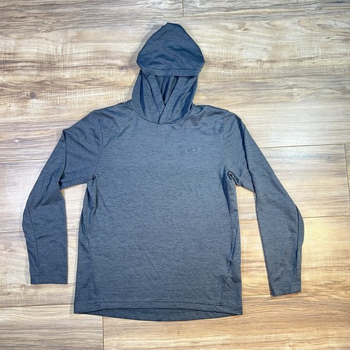 Nike Dri-Fit Girl’s Youth Long Sleeve Lightweight Hoodie Gray Size Large - Picture 2 of 6