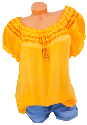 18 Farben Italy Damen Shirt Top Bluse Boho Carmen Shirt Netz Cotton 38,40,kl.42 - Bild 29 von 57