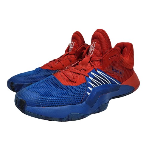 Adidas D.O.N. Issue #1 Amazing Spider Man Blue Red Shoes EF2400 Men's Size 8 - Picture 3 of 12