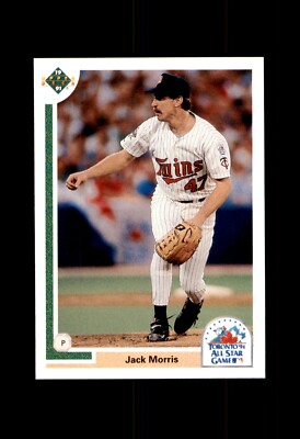 1991 UPPER DECK FINAL EDITION 80F JACK MORRIS TWINS