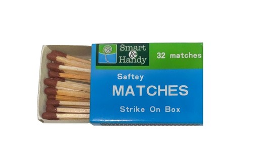 10PK Wooden Matches 320 Count Strike on Box Camp Candles Stove Smoke Grill - Picture 5 of 6