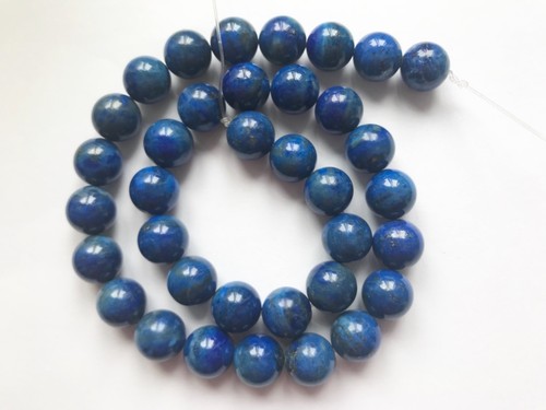100% Natural Royal BLue Color lapis Lazuli polished Beads Strand - Picture 2 of 3