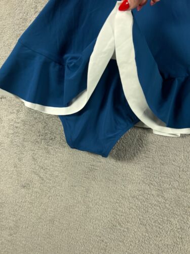Profile by GOTTEX Tutti Frutti Bandeau Swimdress Blue One Piece Swimsuit Size 6 - Picture 10 of 17