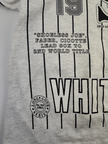 Vintage 1991 Long Gone 1917 Chicago White Sox World Champs 3/4 Sleeve Shirt XL - Picture 9 of 14