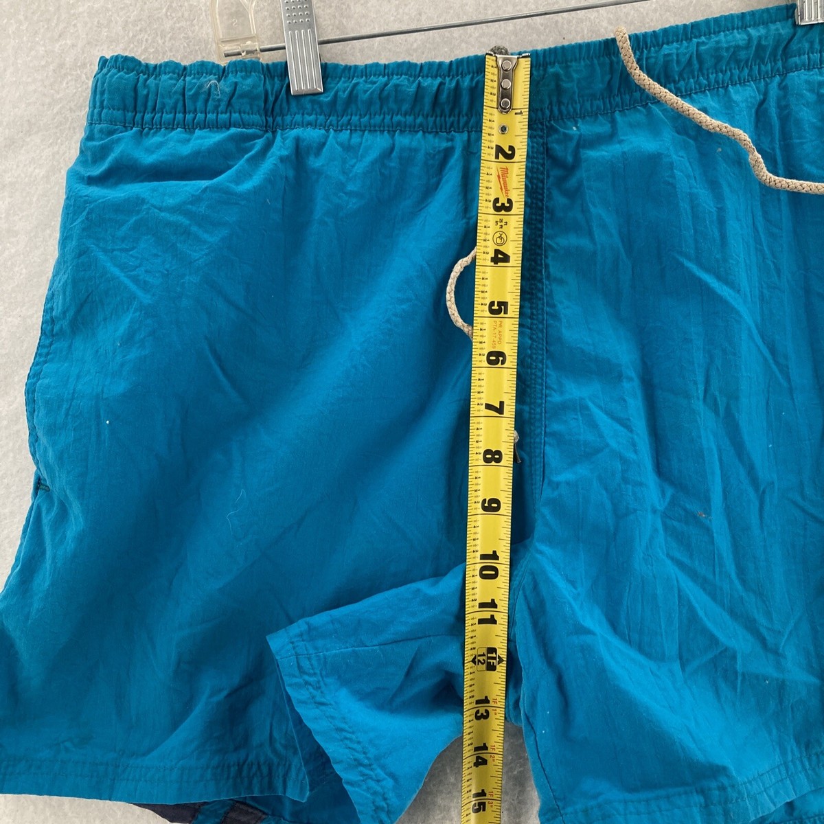 ☆pamcoco☆　LehmanStickHokkaido153 VTG Killer Loop Shorts Mens 36 Turquoise W/Black 90s Surf