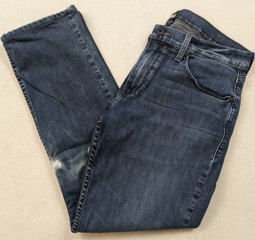 Paige Federal gerades Bein Stretch Jeans dunkle Waschung gebleicht Herren Größe 33 x 28,5 - Bild 1 von 16