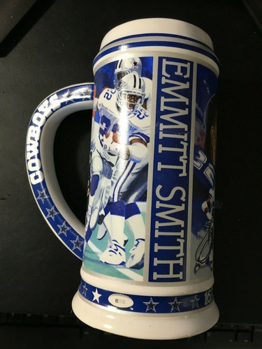 Emmitt Smith HOF'er SB MVP Commemorative Collector Stein Dallas Cowboys NFL - Bild 7 von 8
