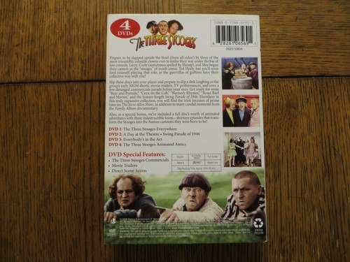 The Three Stooges Collector's Edition - Mo, Larry, Curly - 2008 - 4-DVD LIKE NEW - Picture 2 of 4