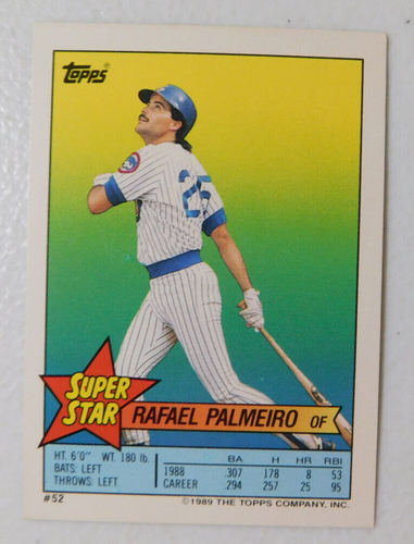 1989 TOPPS MINI BASEBALL CARD SUPER STAR YOU PICK YOUR CARD #'s 8-64 (item#E63) - Picture 66 of 85