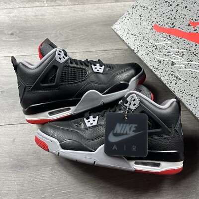 靴 NIKE Air Jordan 4 RETRO GS 25cm Nike Air Jordan 4 Retro GS 'Bred Reimagined' - Size UK 3.5 / EU 36