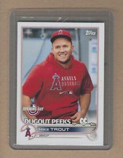 2022 Topps Opening Day MIKE TROUT Dugout Peeks SSP #DP-8 - Angels 1:3,395 Packs
