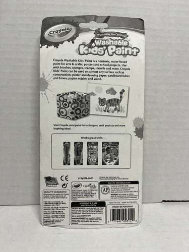 Crayola Washable Kids' Paint 18-Color Set with brush paint set - MOC - Picture 2 of 2