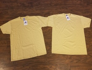 2-Pack-New-Mens-Russell-Athletic-NuBlend-64030MK-T-Shirt-Vegas-Gold