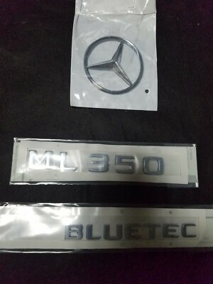 ML63 AMG Gloss Black Letter Number Rear Boot Badge Emblem ML Class Mercedes ML63 AMG Gloss Black Letter Number Rear Boot Badge Emblem ML Class Mercedes