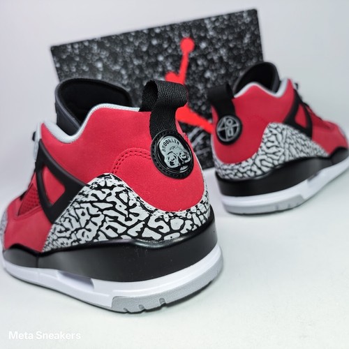 Air Jordan US 14 Men Red Gray Black White Nike Retro Spizike Low -FQ1759 600 New - Picture 5 of 24
