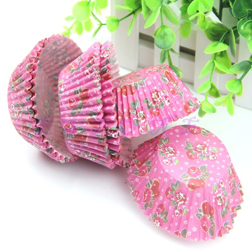 100pcs Original Round Cake Paper Holds Greaseproof Cases  Baking Cupcake - Picture 1 of 8