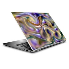 Skin Wrap for 14" HP Chromebook x360, Resin Swirl Opalescent Oil Slick