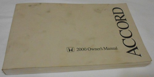 2000 HONDA ACCORD SEDAN OWNER'S MANUAL. GOOD USED CONDITION   FREE S/H  - Picture 1 of 3