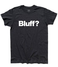 Men's T-shirt BLUFF Poker Texas Hold'em Cards All In Cheap Chips Las Vegas