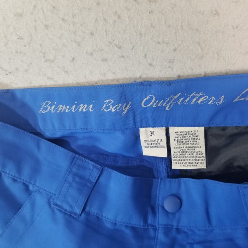 Bimini Bay cargo shorts men's 34x9.5 blue Dri-Fit Outdoor fishing - Picture 12 of 13