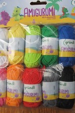 Gründl Amigurumi Wolle Baumwolle Häkeltiere Häkeln Kinder 8 oder 10g 100% Cotten