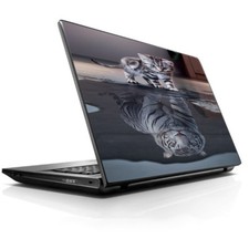 Laptop Notebook Universal Skin Decal Fits 13.3" to 16" / Kitten Reflection of L