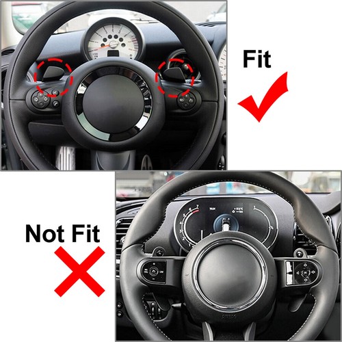 Steering Wheel Shift Paddle Carbon Fiber Black For Mini R55 R56 R57 R58 R59 R60 - Picture 7 of 9