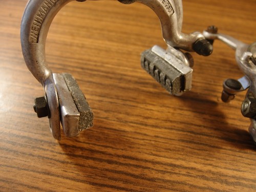 Frenos de tracción laterales pinza años 80 Weinmann tipo 730 fabricados en W. Alemania 53-73 mm - Imagen 6 de 9