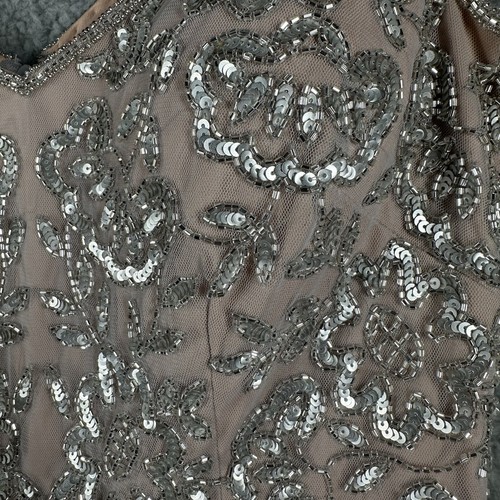 VESTIDO BELLINA Anthropologie BHLDN Adrianna Papell lentejuelas cuentas noche cóctel 6 - Imagen 7 de 12