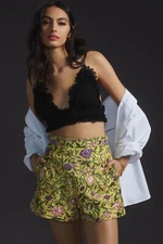 NWT Anthropologie La Fuori Embroidered Shorts size M
