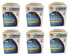 L'eggs  Sheer Energy Control Top Light Support Leg Pantyhose