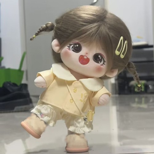 Cute Girls 20cm Plush Doll Toy Clothes Dress Up Tops Pants Sets - Picture 2 of 6