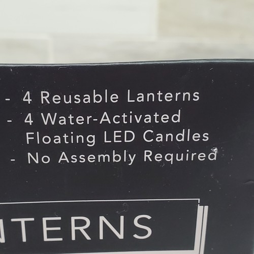 Luminary Lanterns Reuseable 4 Water-Activated Floating LED Candles Batteries Inc - Picture 3 of 24