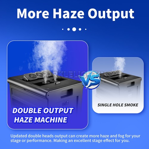 PAIDUN Dual Outlet 900W Haze Machine Smoke Fogger Theater Wedding DJ Party Stage - Picture 3 of 9