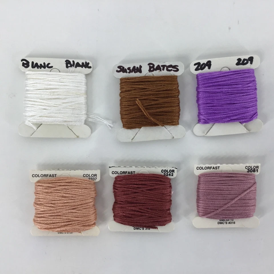 Lot READ Darice Cards Container Cotton Wool Needlepoint Floss Thread 11 Skeins - Image 4 of 4