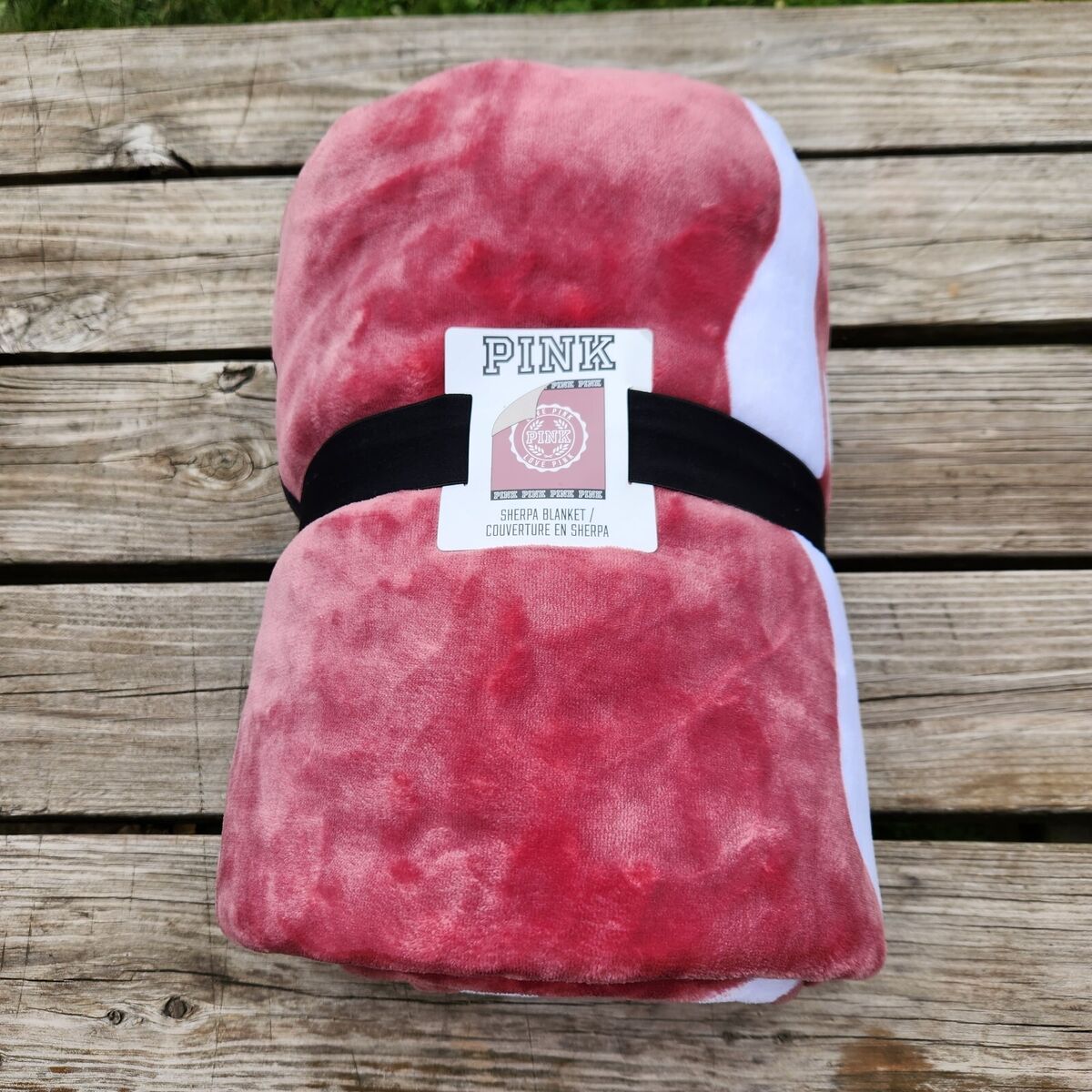 VICTORIA S SECRET PINK FRIDAY BEGONIA SOFT COZY SHERPA THROW BLANKET NWT eBay