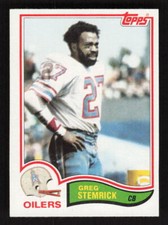 1982 Topps #106 Greg Stemrick Houston Oilers
