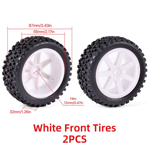 1/10 RC Auto Reifen 12mm Sechskant für 144001 124019 12428 124017 124016 124018 - Bild 15 von 18