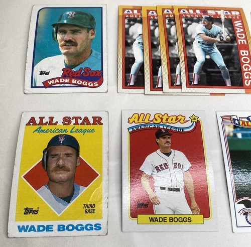 Wade Boggs Card Lot (43) Topps Kids Donruss Bowman Pinnacle Score Boston Red Sox - Picture 8 of 11