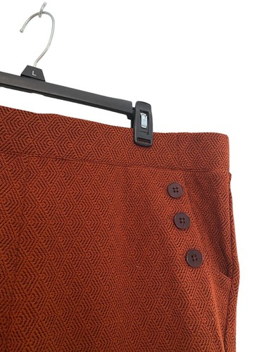 BETABRAND Women's PLUS Dress Pant Yoga Knit Pant OrangeWide Leg Comfy XXL Long - Picture 5 of 13