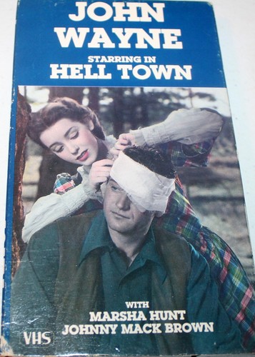 Hell Town (VHS 1938) John Wayne, Marsha Hunt, Traditional Western, Black & White - Picture 1 of 3