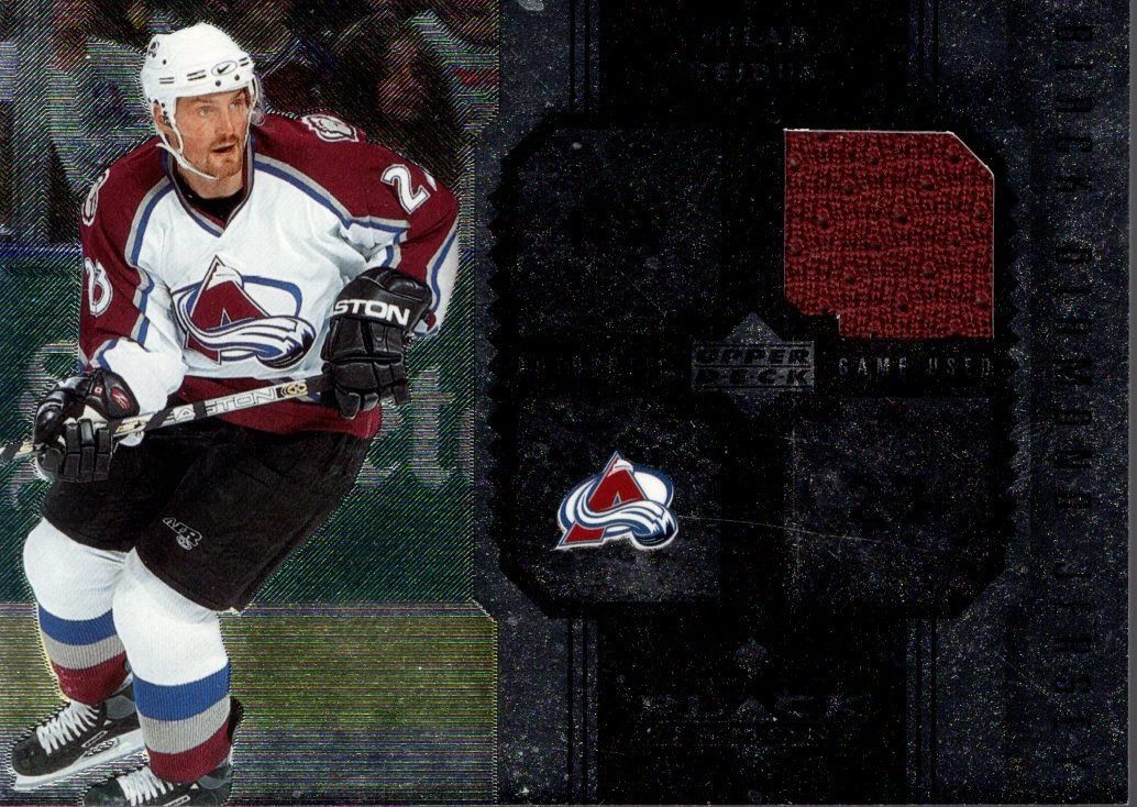 2005 06 Black Diamond Jerseys JMH Milan Hejduk Jersey NM MT eBay