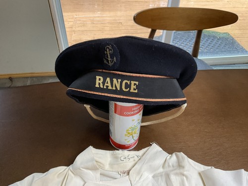 1930’s Chef Hat Cap Ship Uniform Steam Steamer Cook Rare Estate Find - Picture 2 of 18