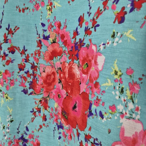 Ladies Dress Size 14 TIANA B Turquoise Floral Maxi Stretch Party Wedding - Picture 7 of 7
