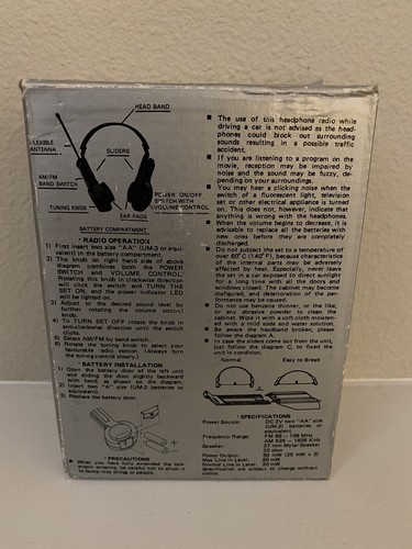 Radio Auriculares Impac Am/Fm Plegable “Sonido Estéreo” - Imagen 2 de 3