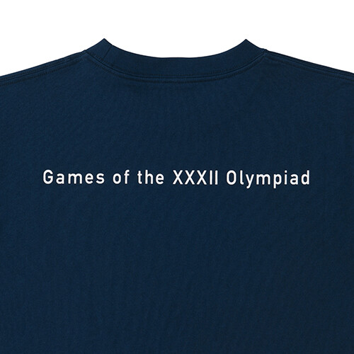 Tokyo2020 Olympic Games Emblem T-Shirt Tee Cropping Back Print Navy Neu Official - Bild 4 von 4