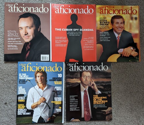 Lot 5 Cigar Aficionado Magazines 2002, 2003  2006 Golf Lamborghini Indian Cycle  - Bild 1 von 4