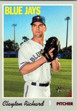 2019 Topps Heritage #680 Clayton Richard Toronto Blue Jays